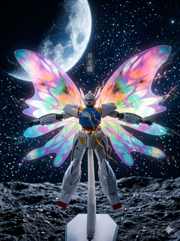 HGCCターンエー＋プレミアムバンダイの月光蝶 &nbsp;MGで出来なかった月光蝶！やっと再現できました🦋