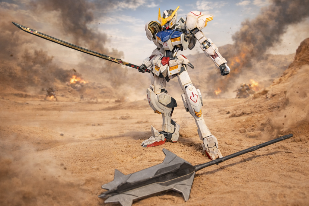 汚しついでにデジラマを作成。元のキットの形や、塗装を損なわないように作ってくれるときはありがたいですね。