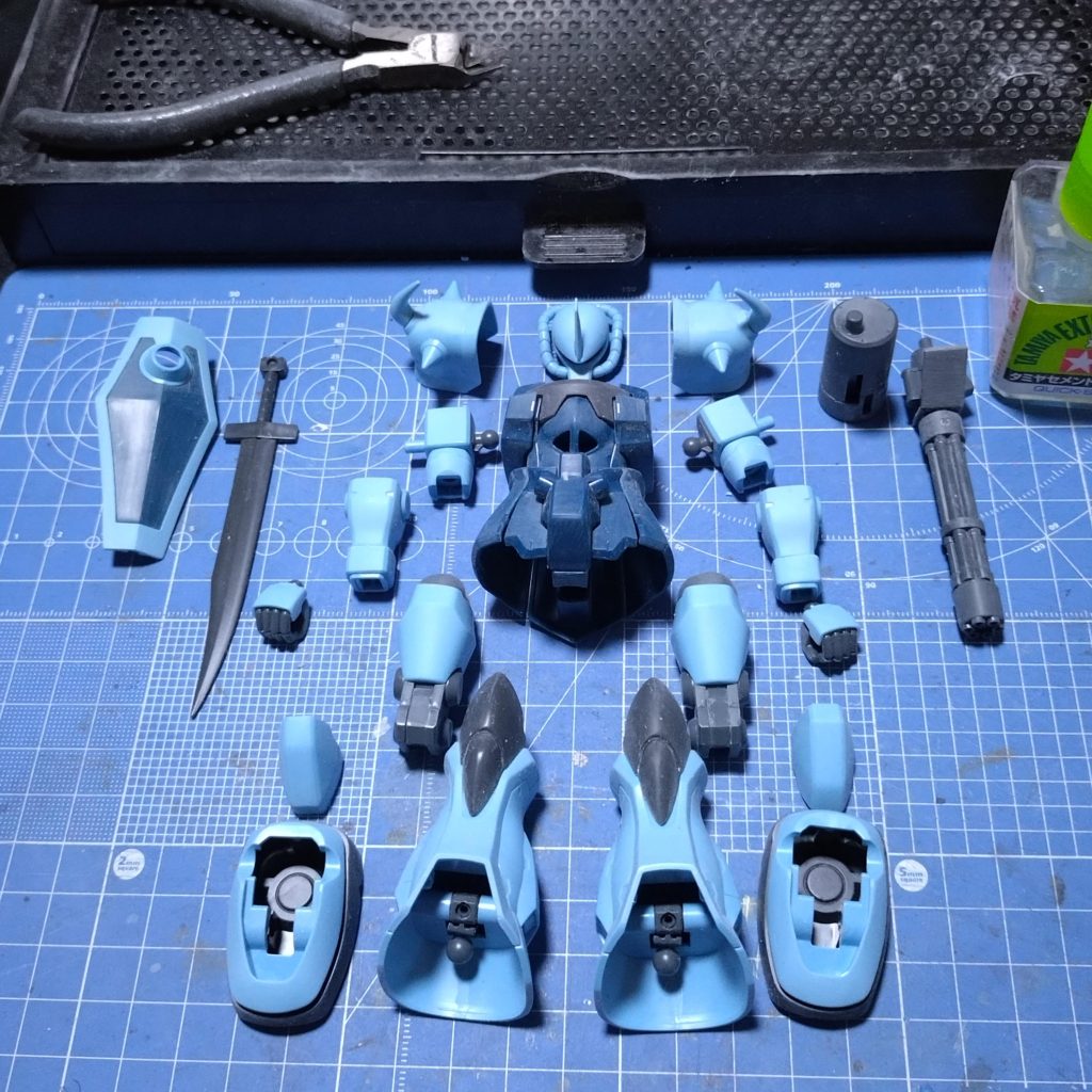 制作でヒケ取りが終わった所です。ガトリングの出番はこの後後・・