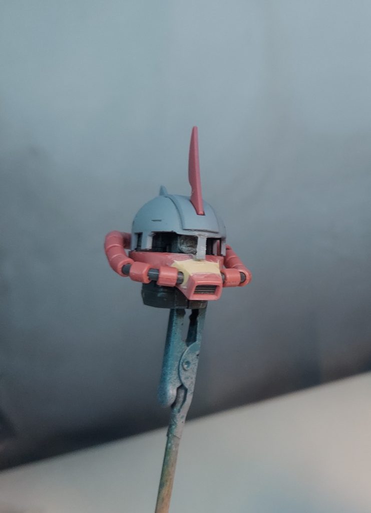 顔面の改修旧ザクっぽく見えるように(;￣ー￣A