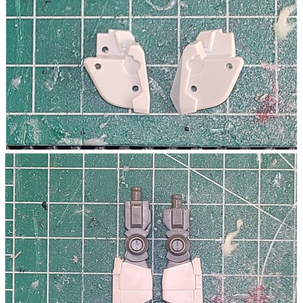 本編語りは抜きにして、ナラティブガンダムも好きな機体です。だが、何かがちがう！メガネ著 「友引前史」巻1「終末を越えて」序説第 3章より抜粋(;´д｀)早よ進めたまえ！キットを設定画に寄せる努力をしてみました。やり過ぎたところの再調整が必要ですね～汗（4枚目）