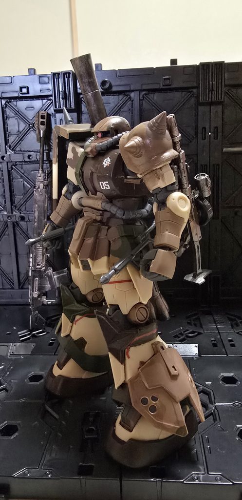 レフトサイド。こちらは茶系で統一。所々、緑系を差し色として使用。※投稿数が限られているので、フル装備してます。