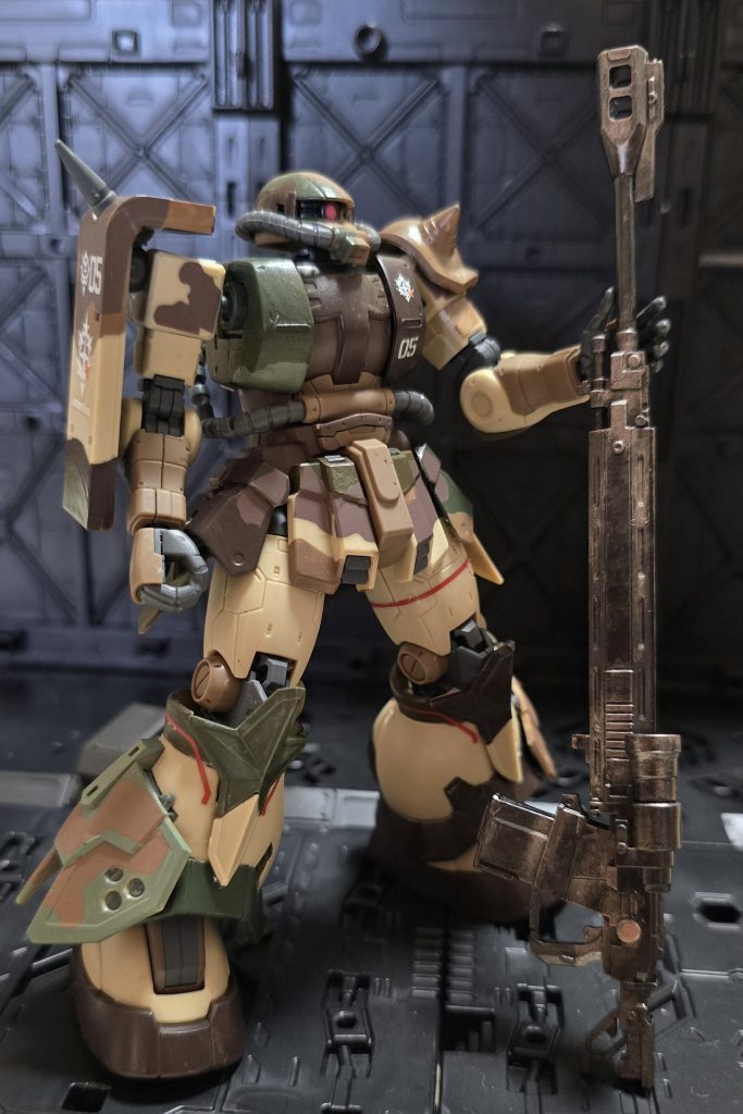 そして、対艦ライフルも。地上戦でのダメージ感を出してみました。