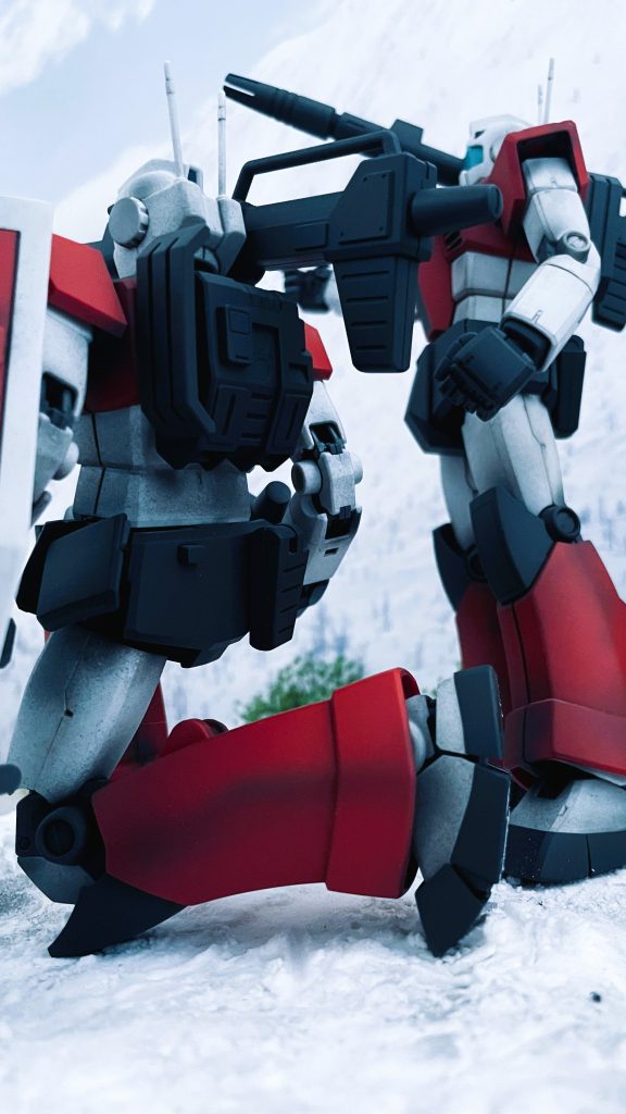 背面から。好きなアングルです。カメラを光らせない方がしっくりくるので電飾は控えました。