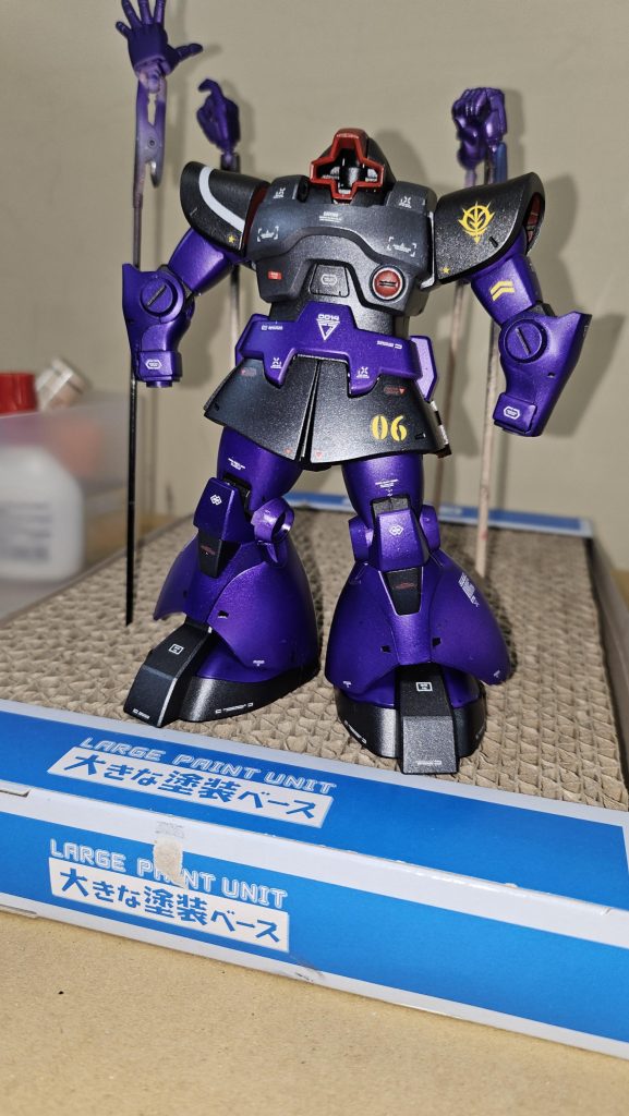 ウェザリング前。バイオレットが綺麗でこのままでもいいかなと思い始めた頃。&nbsp;