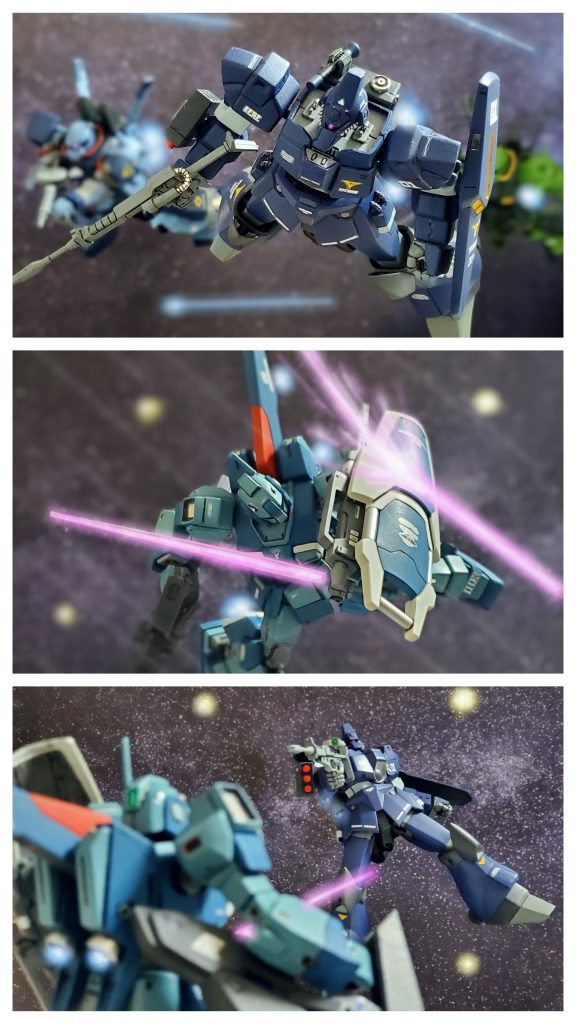 ティターンズの攻勢が続く中、宇宙世紀0087年11月2日、エゥーゴとカラバ勢力は戦局打開のための一手『キリマンジャロ攻略作戦』を開始。この動きに対しルナツー艦隊はエゥーゴ部隊の動きを阻止するため、ガディ中佐のアレキサンドリアと共に衛星軌道上で迎撃作戦を展開。フィリップ率いるMS部隊は次々に発艦しエゥーゴ部隊との交戦状態に突入する。『やれやれ…とんでもない奴がいるじゃねえか…』その戦場の中でエゥーゴ部隊に、実力が自分と同等と思われるMSを発見するフィリップ。そのMSの特徴ある動きを見た彼はすぐに同業者である『メイベル・レナ』であると気付く💡そしてフィリップは挨拶代わりのビームライフルをメイベルの駆るネモに向けて放つ。ビームライフルを受け、動きを止めたネモにフィリップは傭兵専用回線で音声通信をする。『いよぉ…メイベル、久しぶりだなぁ…。ずいぶんと、けったいな機体に乗ってるじゃねぇか？』『あら🎵こんなところで会うなんて奇遇ね🎵』命の奪い合いをする戦場で日常会話のような挨拶を交わす両者。互いの実力をよく知る二人は仕掛けるタイミングを伺う…。『このまま退くなら見逃してあげるわよ🎵』『そうはいかなぇなぁ…こっちも仕事なんでね…覚悟してもらうぜ…メイベ…』