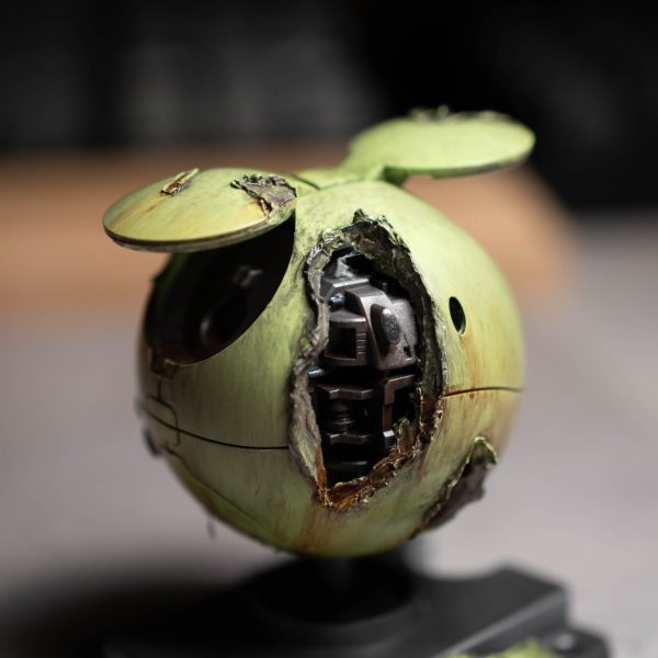 ハロ[ペインティングモデル] ホワイトをダメージ加工