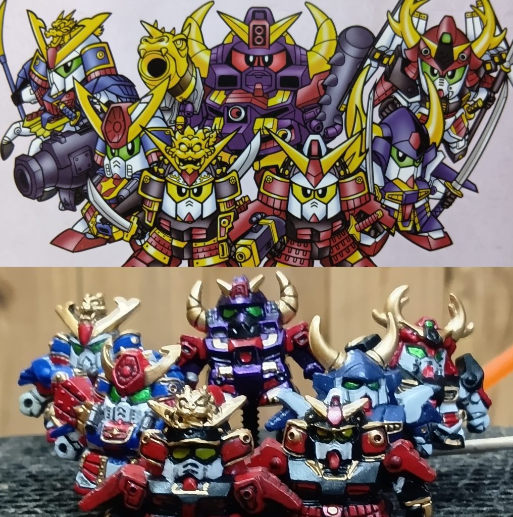 SDガンダムBB戦士 武者七人衆セット（嘘）
