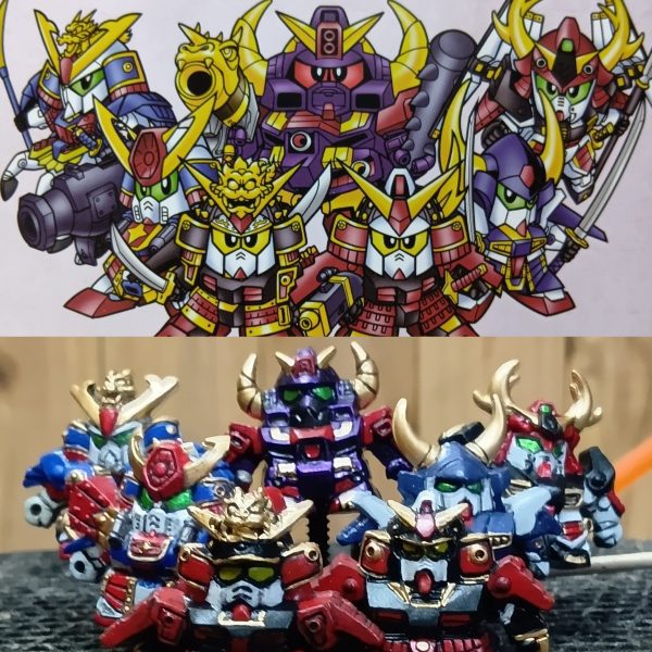 SDガンダムBB戦士 武者七人衆セット（嘘）