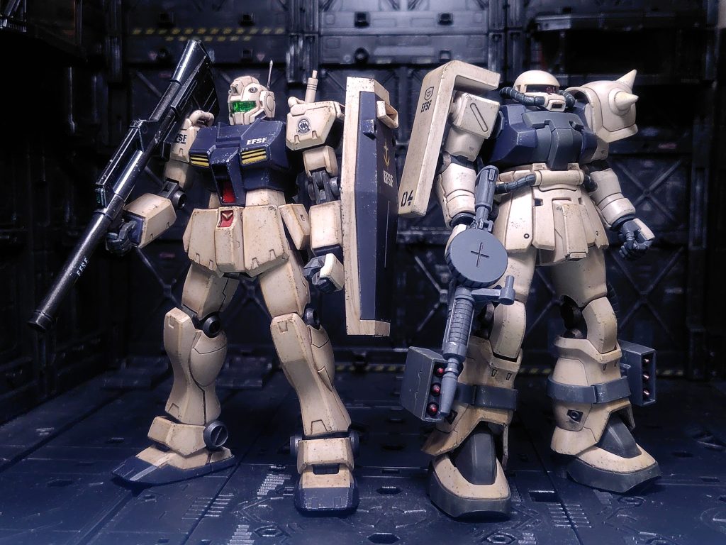 トリントン基地所属機セット。同じような汚し方になってしまいました(gundam-kao5)