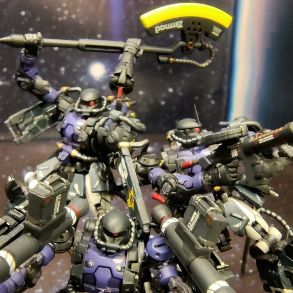 高機動型ザクⅡ 黒い三連星仕様　ジェットストリームアタック！！