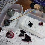 頂き物のシャア専用、カラー変更します。量産型はRGがあるのでミドリ色に。[…]