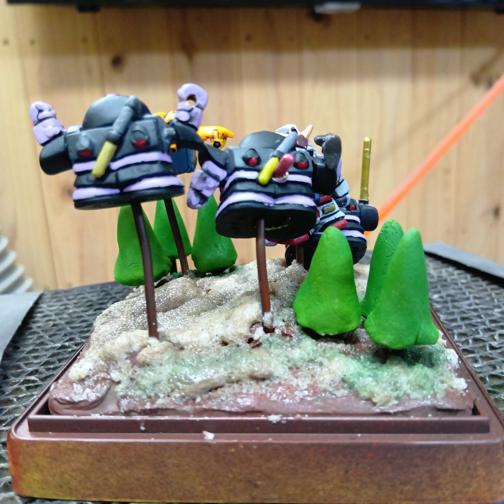 3つしかないドムの一つに穴を空けるのに無茶苦茶躊躇しましたが、ここまでやったんだから・・・、と、思い切って穴を空けました💦