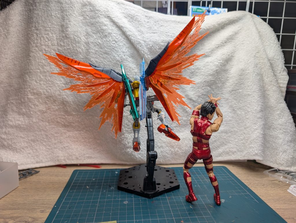 このフィギュア可動域めちゃくちゃあってびっくりしました笑制作過程はxのほうにちょこちょこ載せてますので良かったら見て下さい。