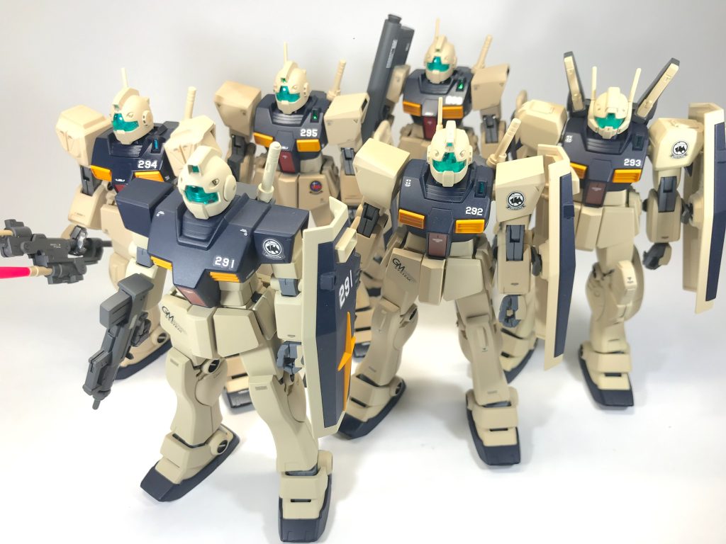 （おまけ2）二小隊集合ショットです。それぞれ異なる武器やシールドで武装してます。