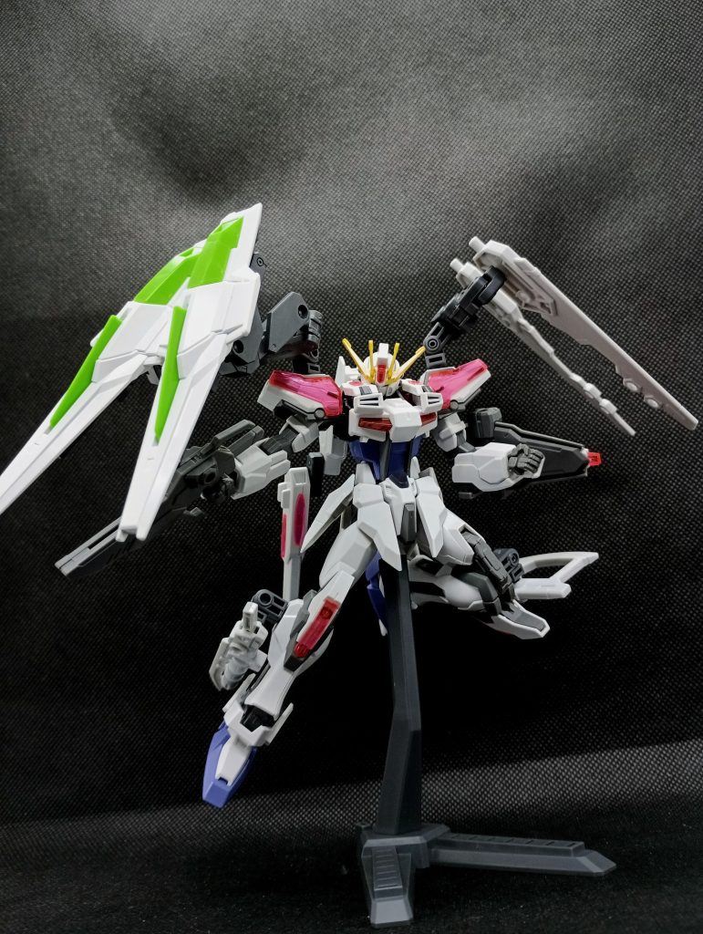 ユニバースブースター、メテオホッパーのパーツ、バトルアームアームズのパーツを同時装備あえて言わせてもらおう……ガンプラは、自由だッ!!