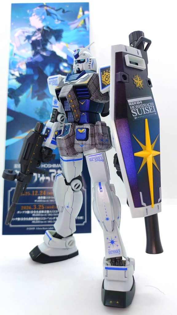 チェック柄は向きをそろえるのを忘れてしまい、ちょっといびつですがなかなかいい感じになったと思います。シールドは少しグラデーションを加えてます。