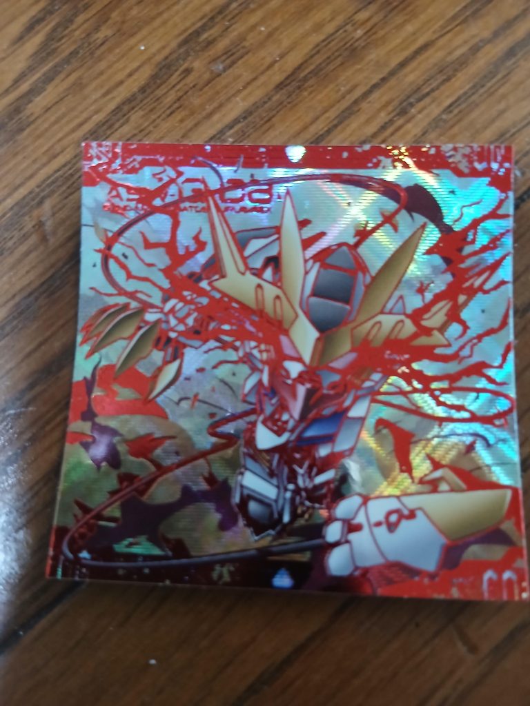 作品名：ガンダムシールウエハースで、大好きなバルバトスルプスレクスが！！<p>とてもとても嬉しい(gundam-kao6)</p>
