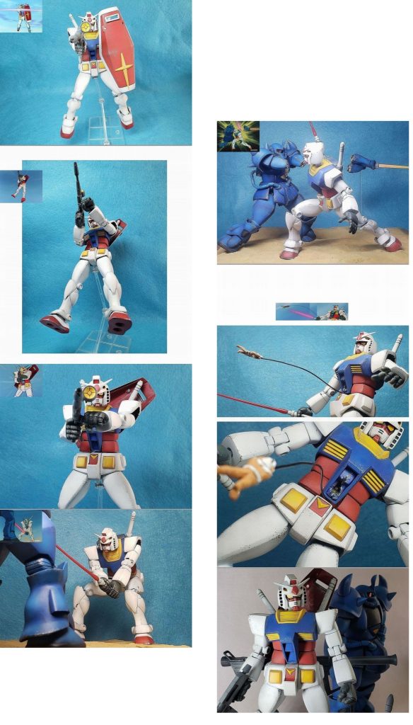 フル可動1/100旧キット ガンダム 【アニメ劇中フォルム徹底再現版】   ※旧キット1/100 リアルタイプガンダム使用–5枚目/制作者：HITOHITO