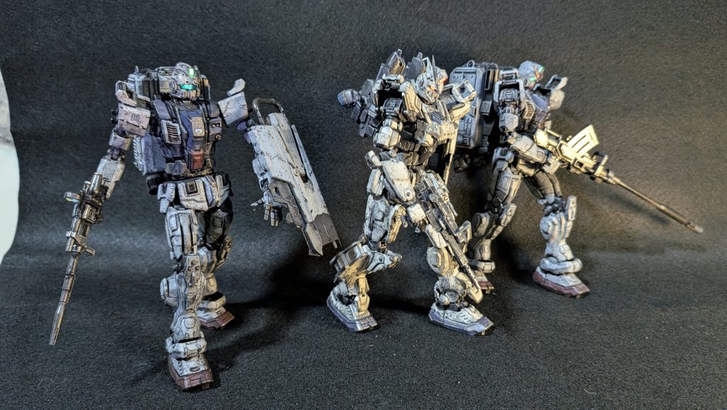 皆で移動中。あ、ホバートラックが居ない(gundam-kao9)