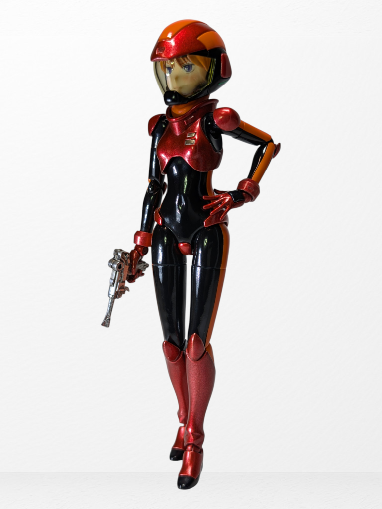 せっかくなんで付属品の銃も持たせてみました