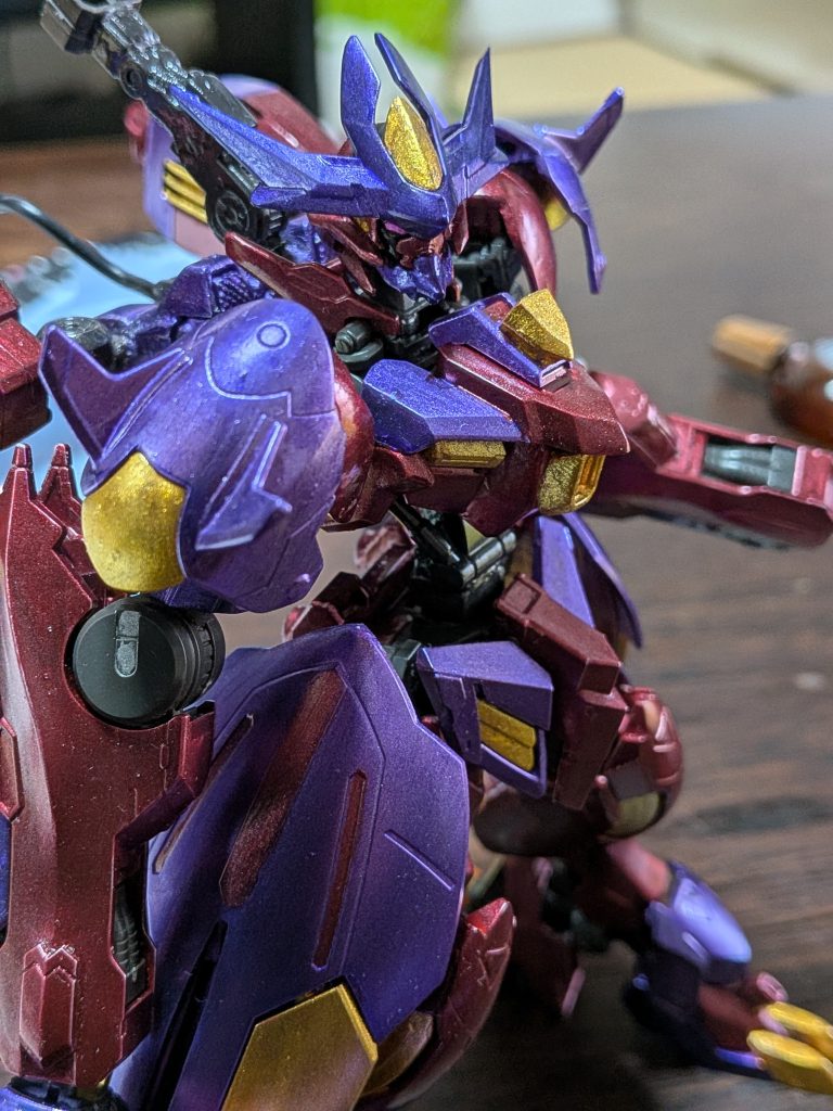 型式番号ASW-GN-08-Z全高19.3m本体重量41.5t動力源エイハブリアクター✕2 GNドライヴT✕2という設定で作りました！