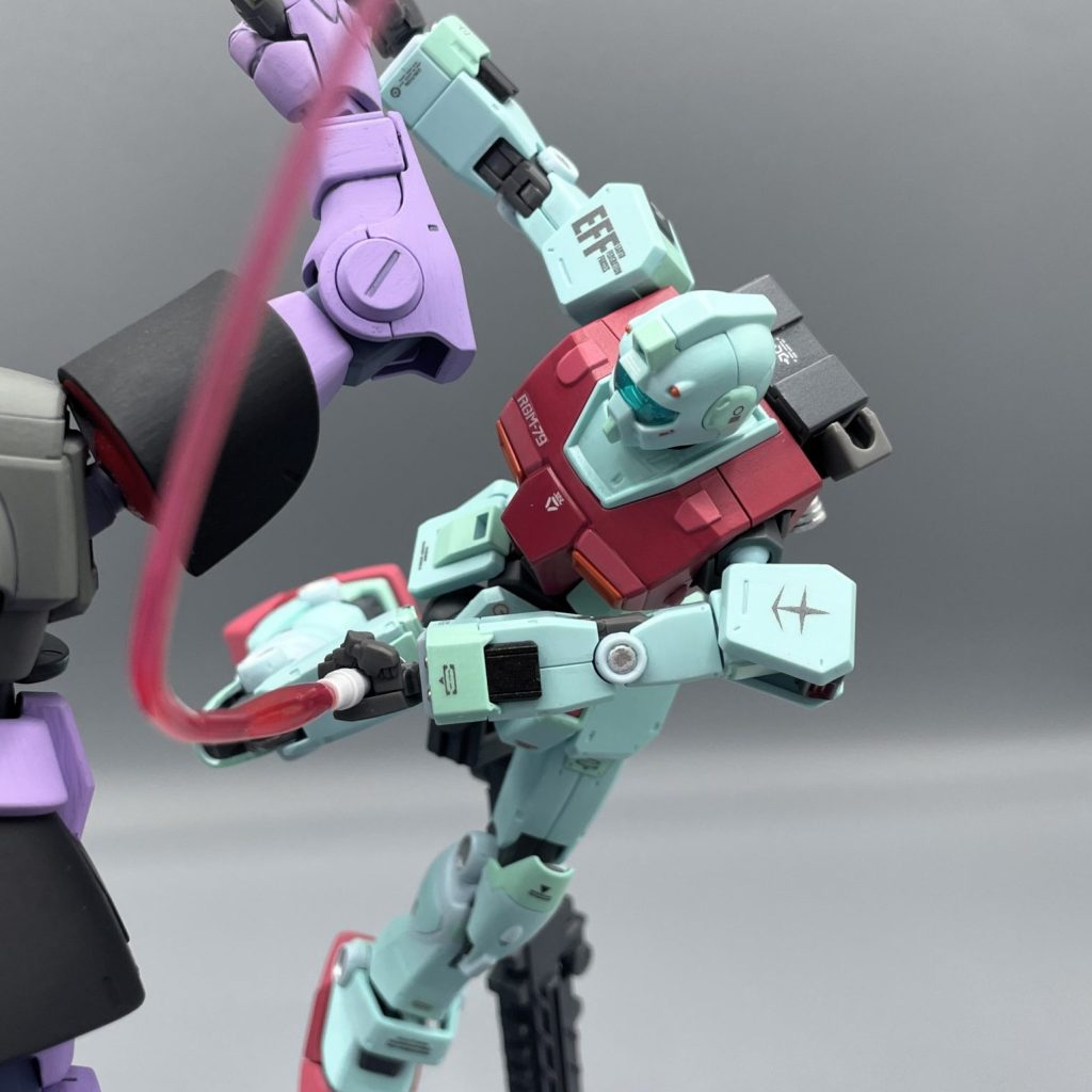 ち*ん様 全塗装製作品 HGUC ジム / ガンプラ 完成品 795bbc9477604f7affc5689d35fdc6