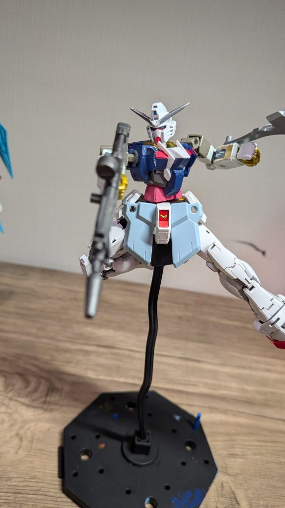 この機体は、次の戦闘を想定して、三太郎のワンオフ機として建造された機体。新建造機のなかで唯一、MSである。