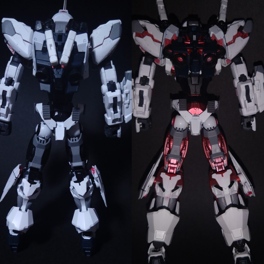 後ろの比較です。結構変化してます。バックパックの色合いの変化がお気に入り。