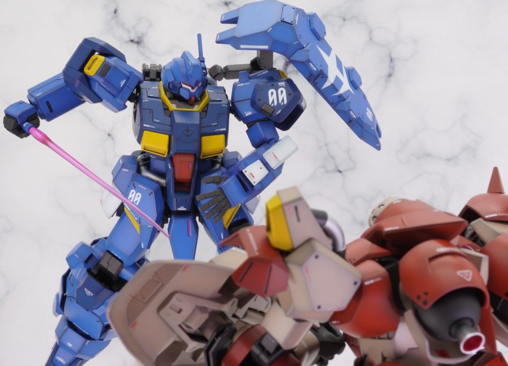 同時にメッサーも製作して一緒に撮影しました。