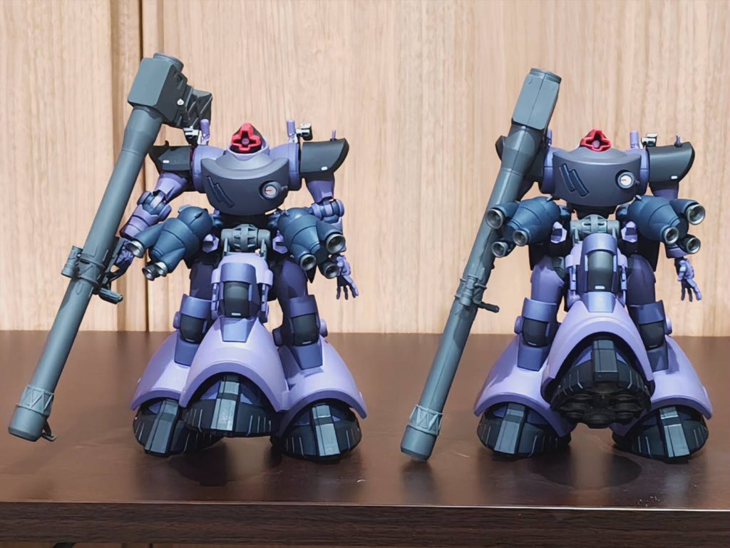 上半身と両脚はそのままに、腰部だけ前後逆にしただけです。何の改造もしてません。