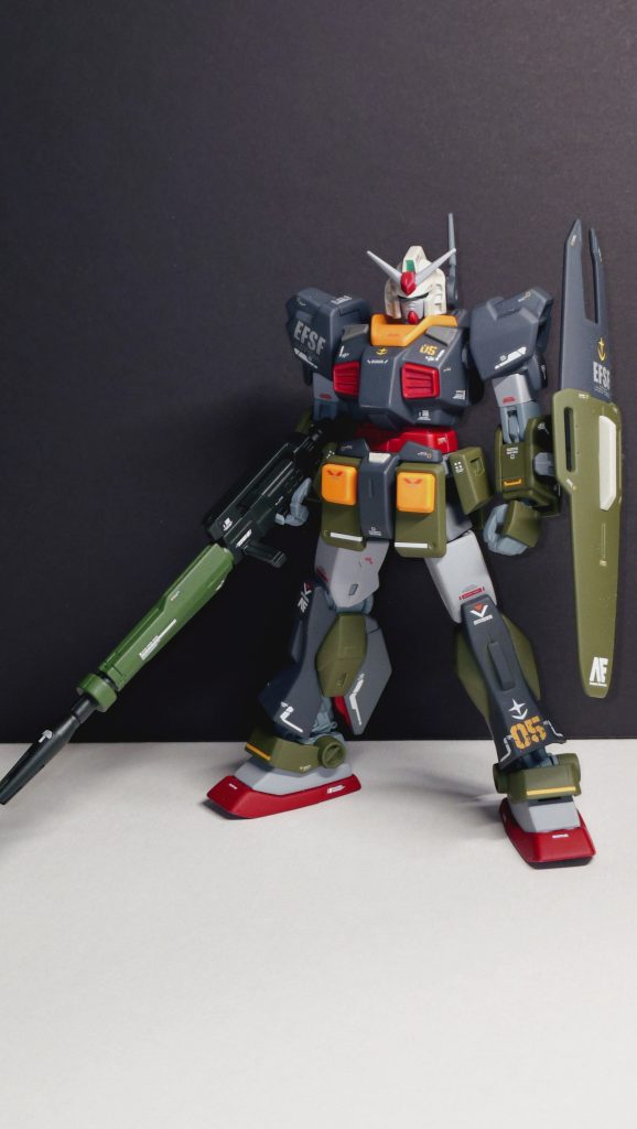 最後はガンダム頭です。自宅にあったジャンクネモとマークIIをミキシングしました。