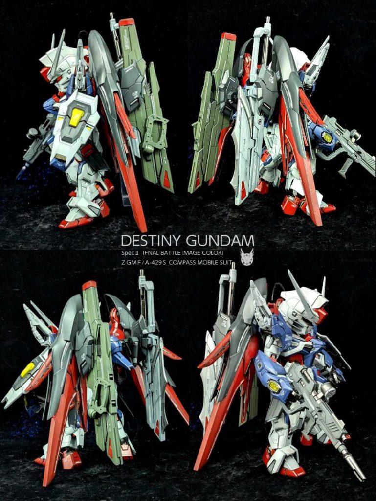 MGSD デスティニーガンダム SpecII MAX塗り 8層塗装光の翼–6枚目/制作者：しうまい