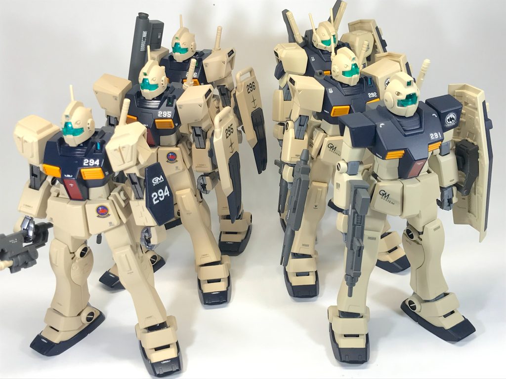 （おまけ3）二小隊集合ショットその２。機体No.291〜296まで揃えましたので、いつか三小隊目（機体No.297〜299）を作りたいですね！