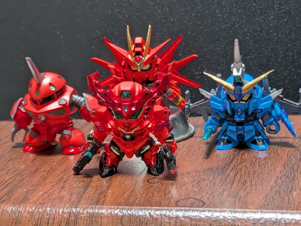 今回のガチャを引いたのを全て塗装しきり満足😊最後までありがとうございました！