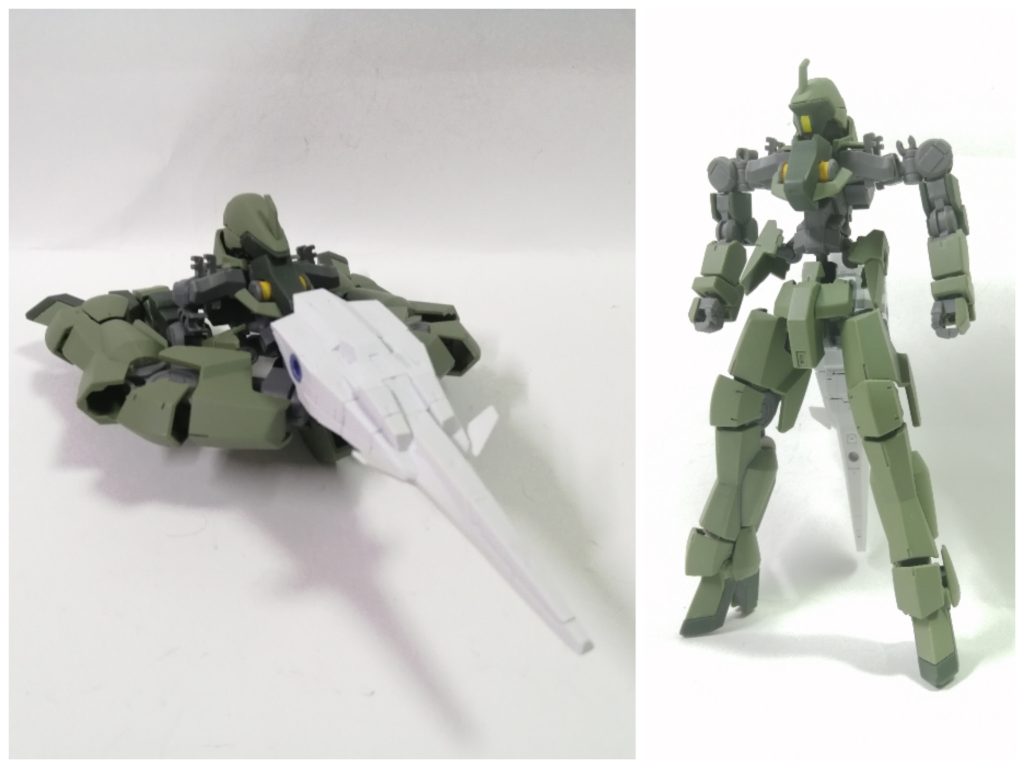 武器やシールドを機首にしたくない場合は、前後のスカートや背中につけるのも良いでしょう