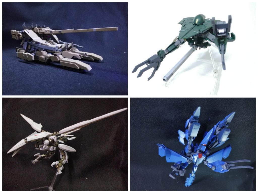 ここまで戦闘機タイプの変形について説明したわけですが、戦闘機以外にも様々な変形があります。戦車や四足獣、モビルアーマーなど、ガンプラビルダーの数だけ変形があると言ってもいいでしょう。それでは皆さん、よきガンプラライフを