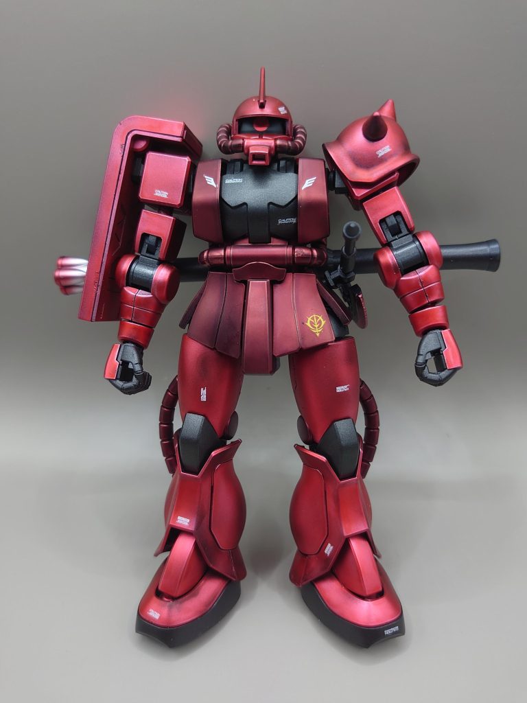 シャア専用ザクⅡ マットキャンディ塗装–2枚目/制作者：Leo