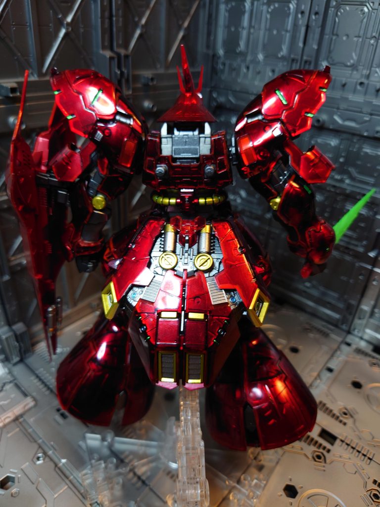 RG　サザビー　蛍光塗装付きメカニカルコアメッキ塗装–8枚目/制作者：フィン工房