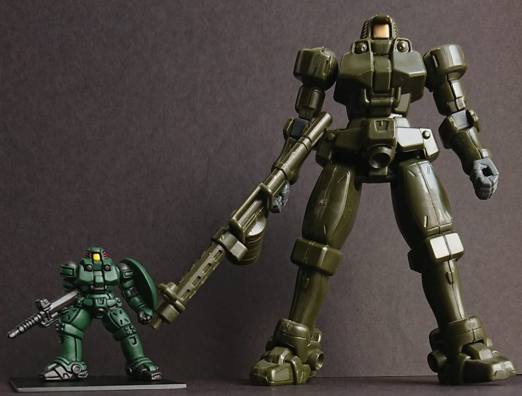 最後にLM(リミテッドモデル)リーオー(パチ組み・メインカメラのみ塗装)とツーショット。以上になります。お疲れさまでした。それでは。