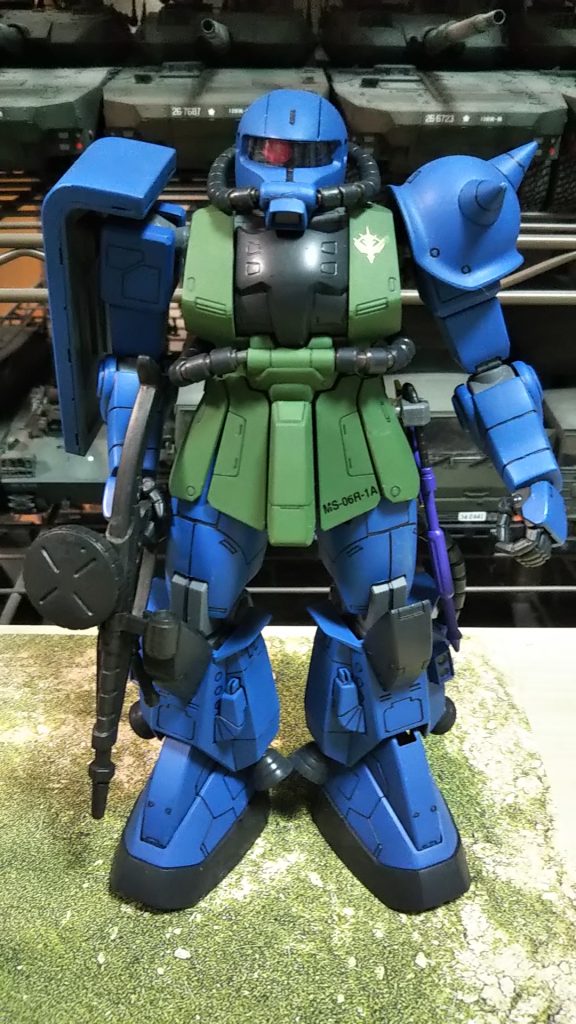 25年以上前に制作したver1.0💦（ゲルググとか参考に独自の塗り分け💦）