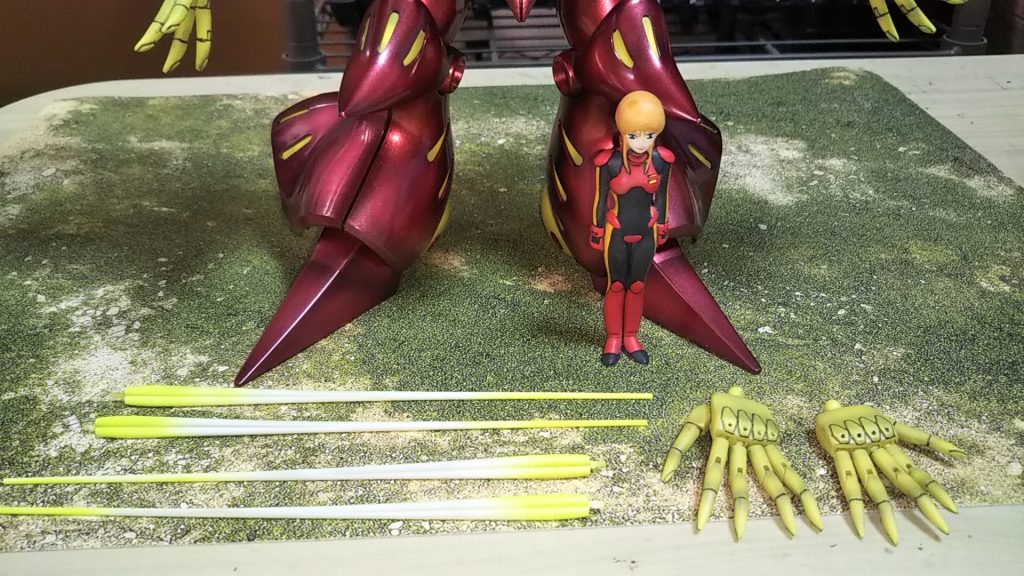 オプション部品💦1/20プルツーさん（キット付属品を塗ったもの）