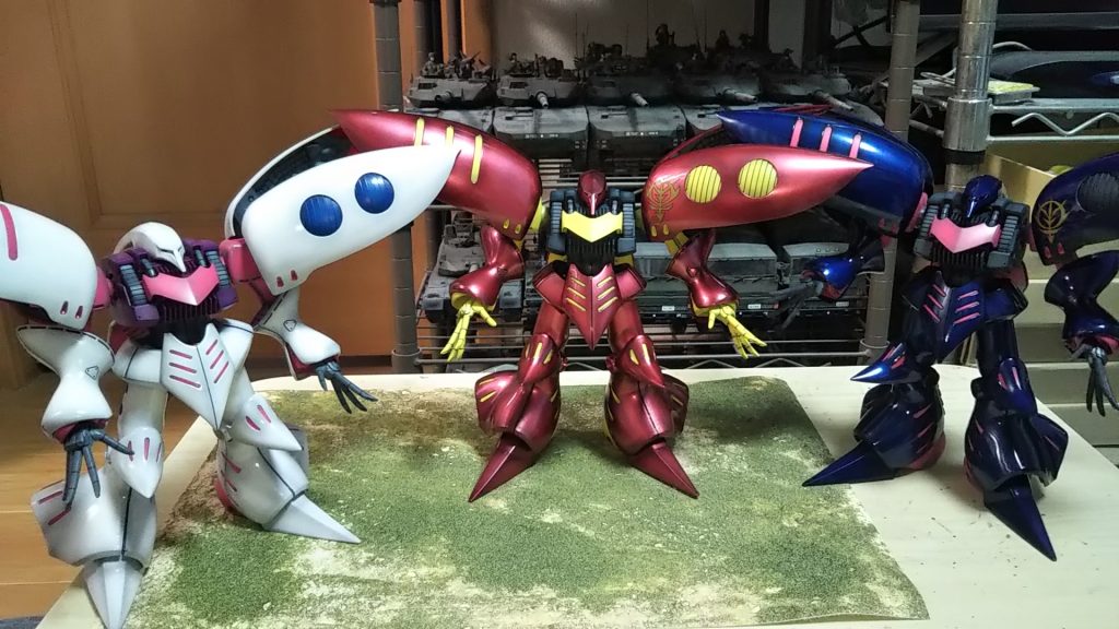 キュベレイとキュベレイMK-Ⅱ再塗装完了確認💦