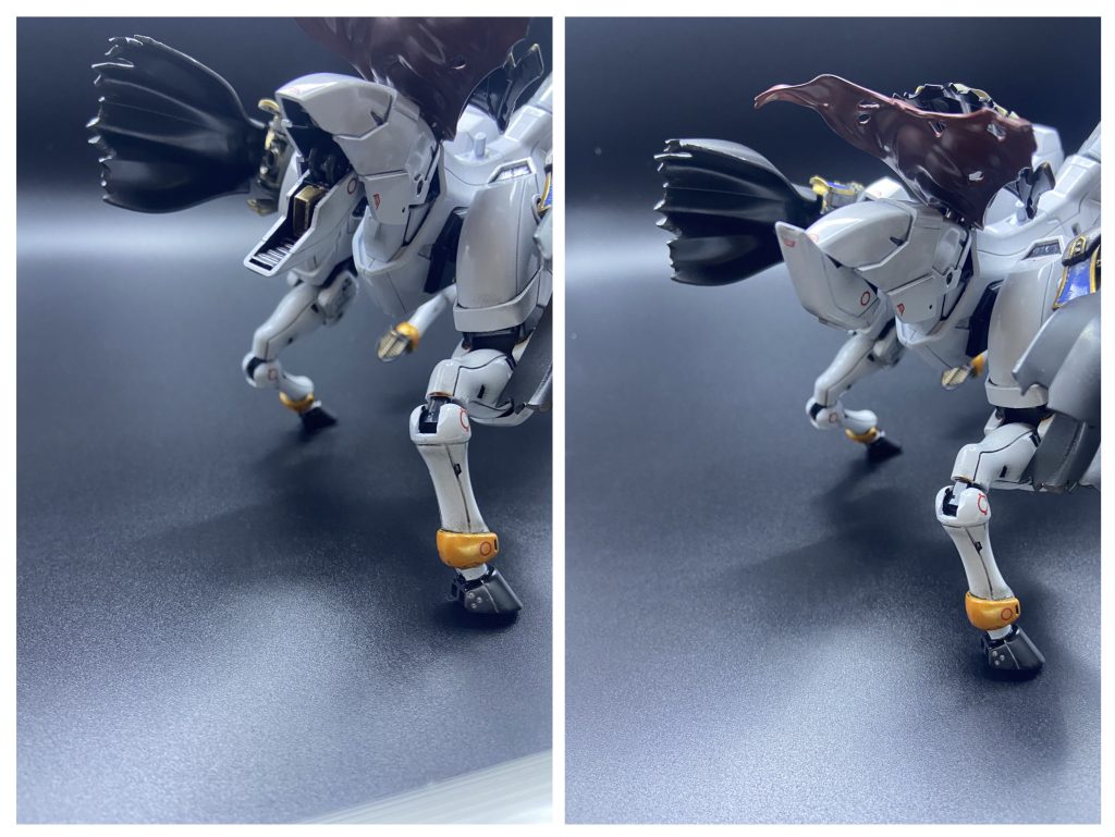 足の付け根、足首、首、尻尾を可動出来るようにしました。尻尾の先端開閉して原作っぽくしました。ただの自己満足です😆&nbsp;