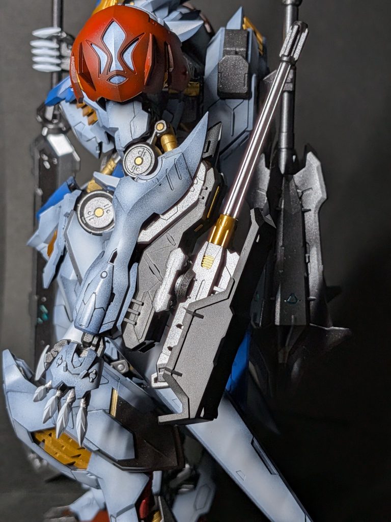 腕部200mm砲の塗り分け