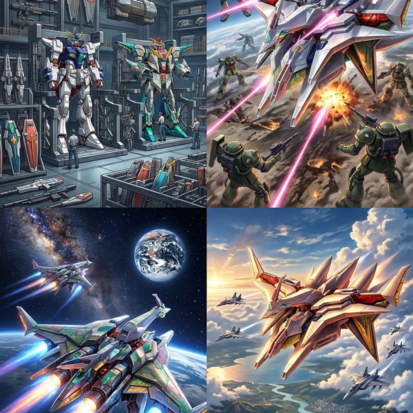 ペンの中身が無くなったので、ちょっと休憩写真撮影！（ペンの中身が無くなったのかどうかを確認するのは大変！）クスィーガンダムとペネロペのツートップが、共闘する世界線は果たして面白いのか？やはり、敵になってこそ、だな。&nbsp;＜お二人をベースにGeminiで加工してもらった＞こういうイメージのガンプラを撮りたいの～。（2枚目）