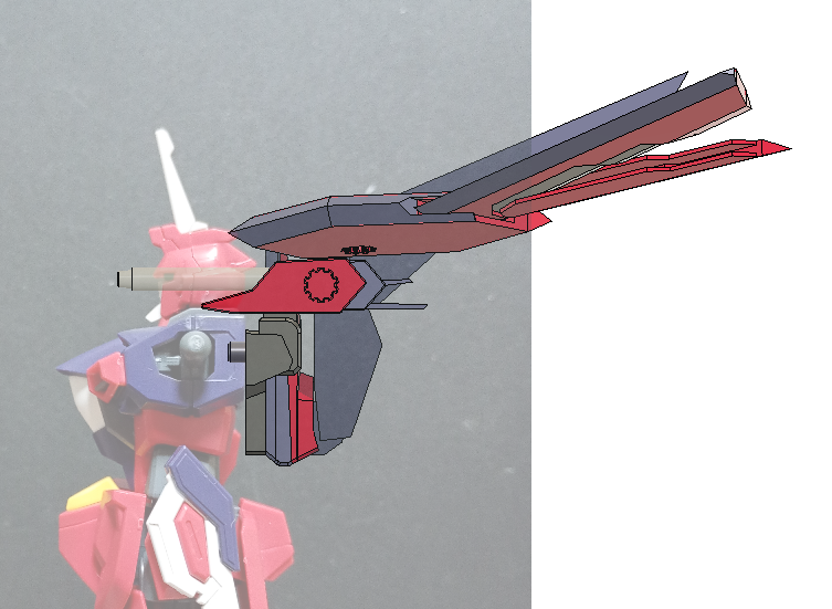 実物大の写真に合わせてリフターを製作干渉せず、インフェニットジャスティスとセイバー、イモータルジャスティス、Zを混ぜるデザインで製作していきました