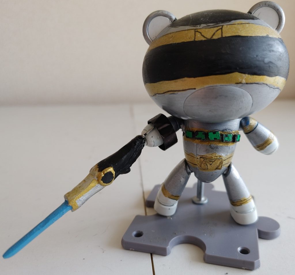 シルバーブレーザー、ソードモード。ランナー、エポキシパテ、針金と、何か…