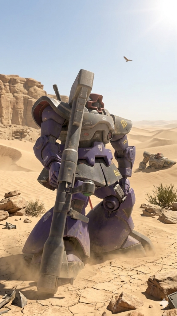 MSM09 ドム　ウェザリング　メタリックカラー塗装