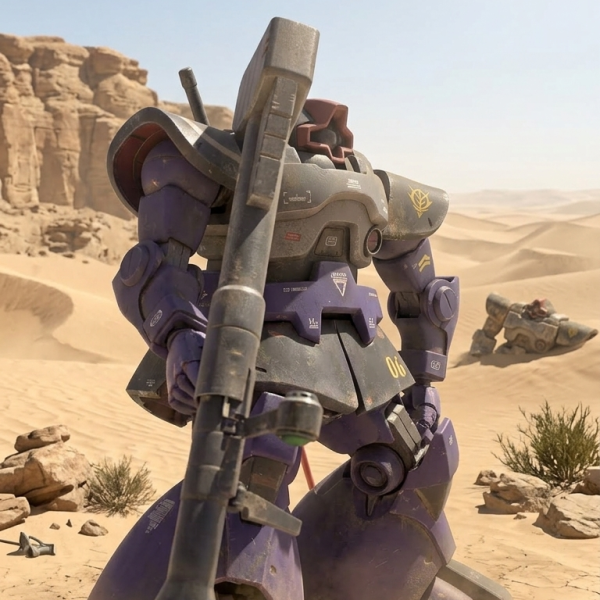 MSM09 ドム　ウェザリング　メタリックカラー塗装